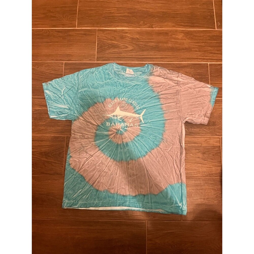 Tie-Dye Kids T-Shirt - Teal & Light Brown